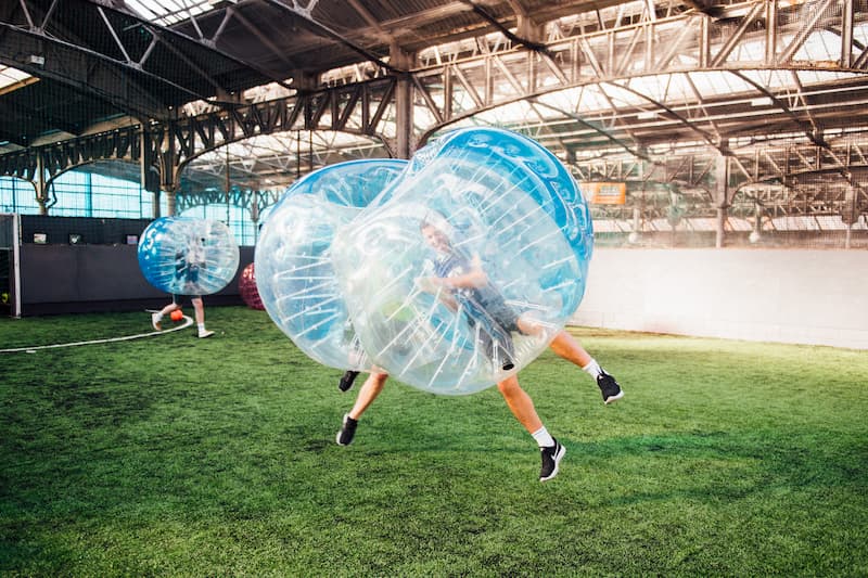 Bubble soccer games